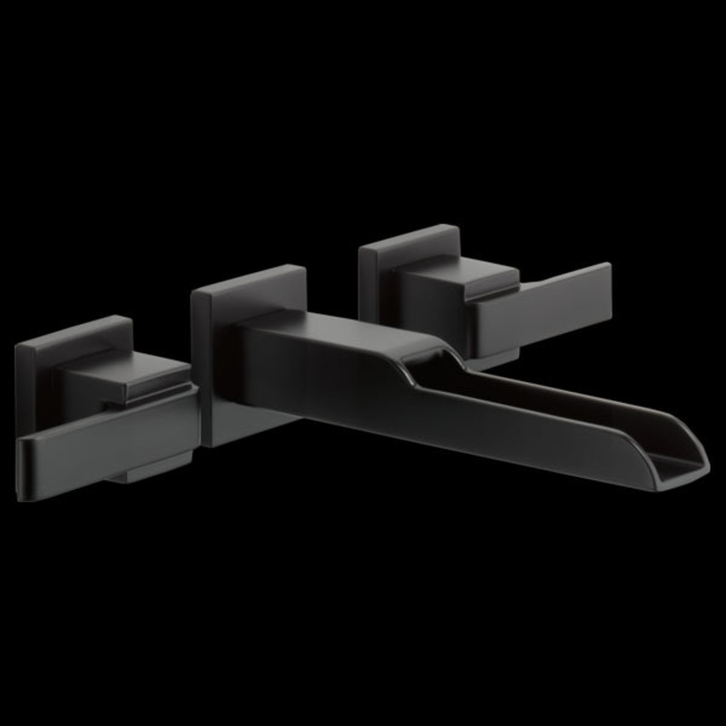 Delta T3568LF-WL Two Handle Wall Mount Channel Bathroom Faucet Trim