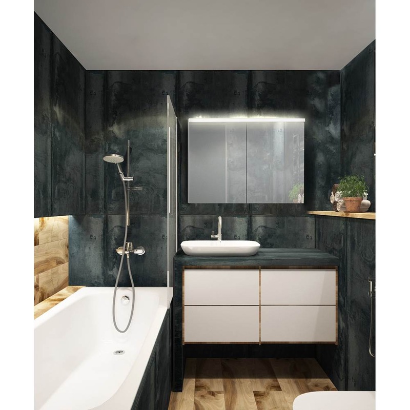 Sidler 1.1108.103 Double Mirror Door (15 3/4 / 15 3/4) W 31 1/2 / H 30 / D 4 3000K