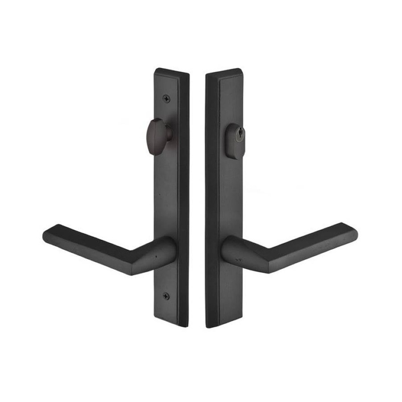 Emtek 1851DRH MultiPointC8 , Keyed with AmericanCyl , Rectangular Style , 1-1/2×11 , Durango Lever , RH