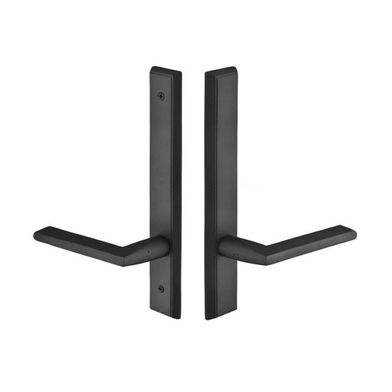 Emtek 1853TTRH MultiPointC8 , Non-Keyed AmericanT-turnIS , Rectangular Style , 1-1/2×11 , Teton Lever , RH