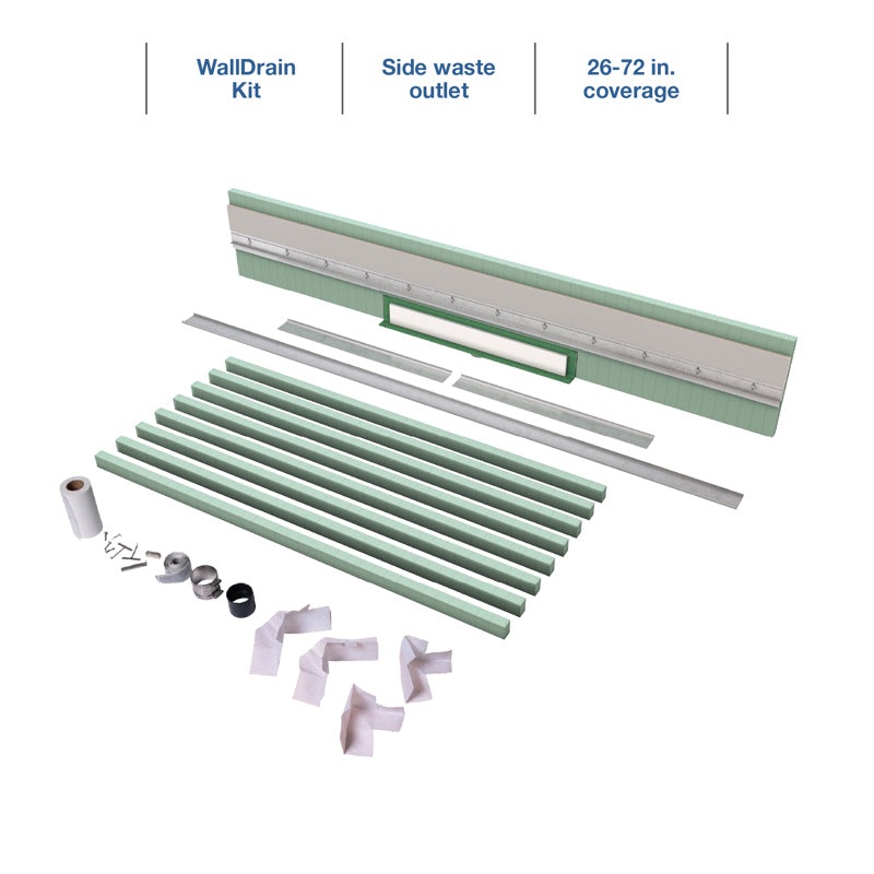 Quickdrain WALLD72-S Walldrain 26-72In Side Waste Outlet