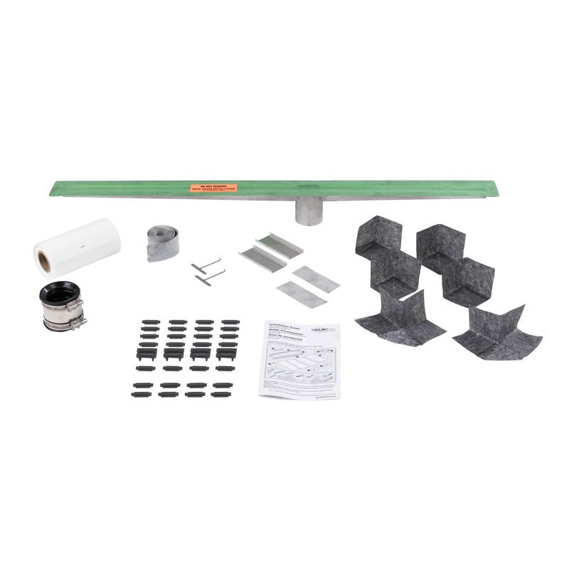 Quickdrain PLD44-N Proline Ss Shower Drain 44-46 In Offset