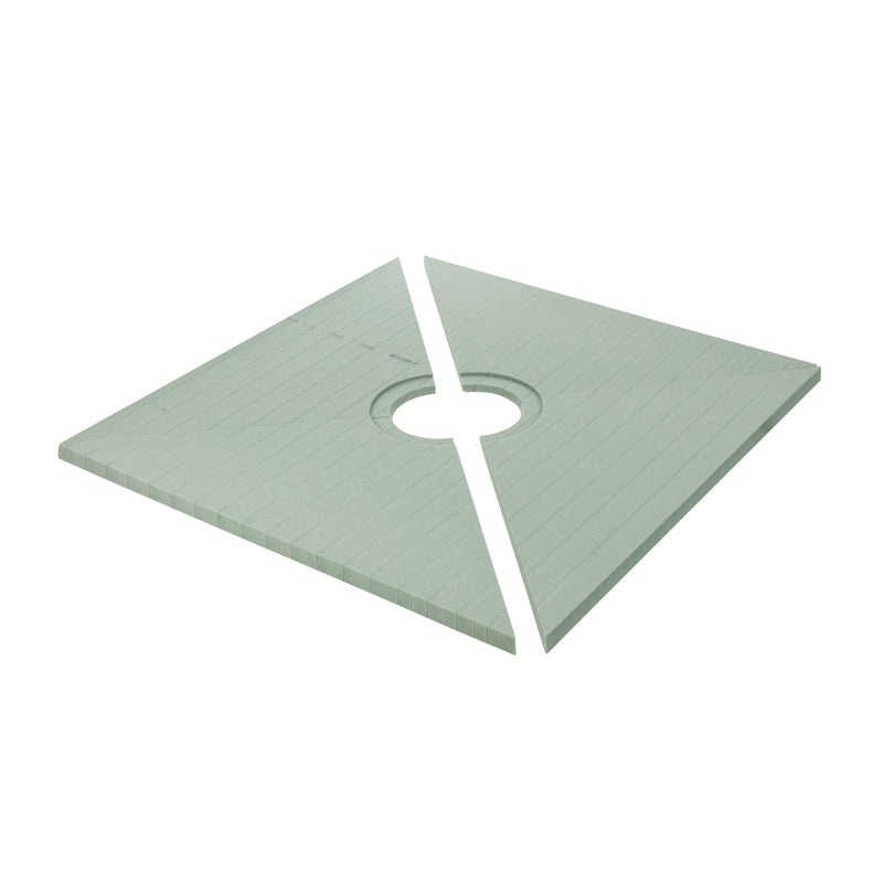 Quickdrain SDP4848LA Square Drain Shower Pan 48X48In Large Flange Ada