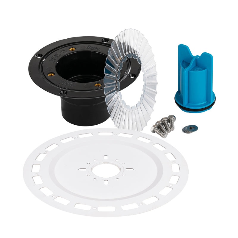 Quickdrain SDUFAABSL 5-6In Square Drain Flange W Abs 130 Drain Base