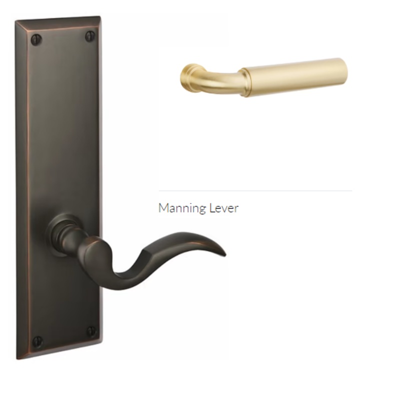 Emtek BTB84174.RCBUS14.SM Back to back, select bar appliance pull 54 c-c, rectangular bar stem , smooth bar