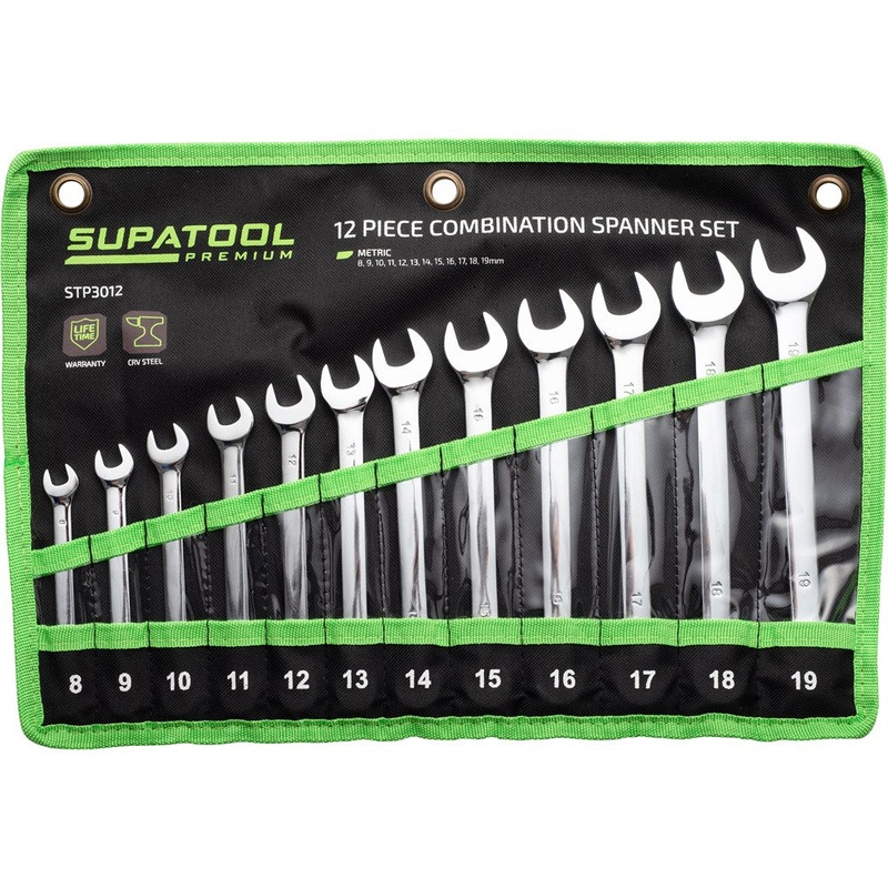 Combination Spanner Set 12 Piece Supatool Premium