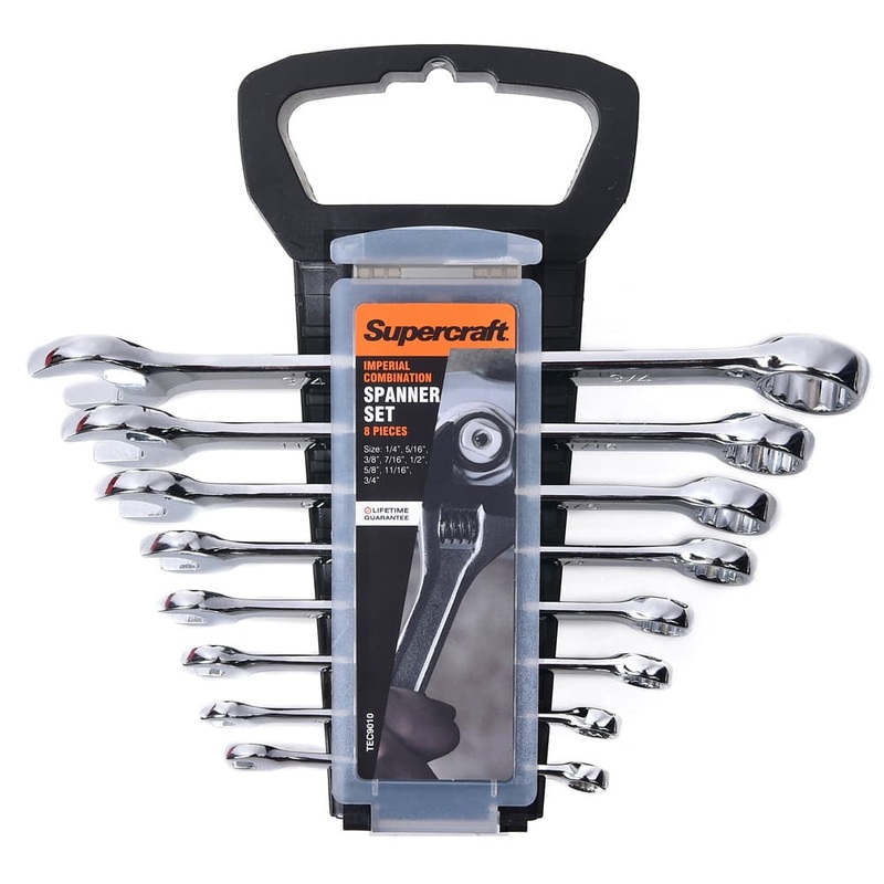 Combination Spanner Set 8pce SAE Supatool Premium