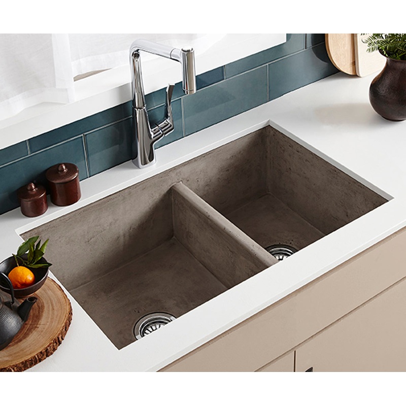 Native Trails NSKD3321 Farmhouse 33 Double Bowl Kitchen Undermount Sink