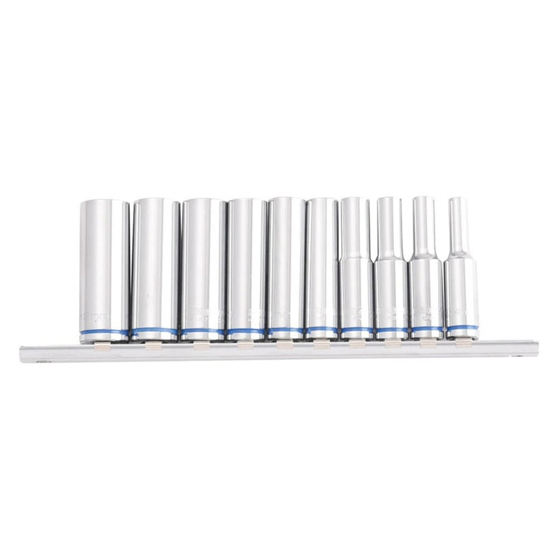 Socket Rail Deep 1/4 10pce