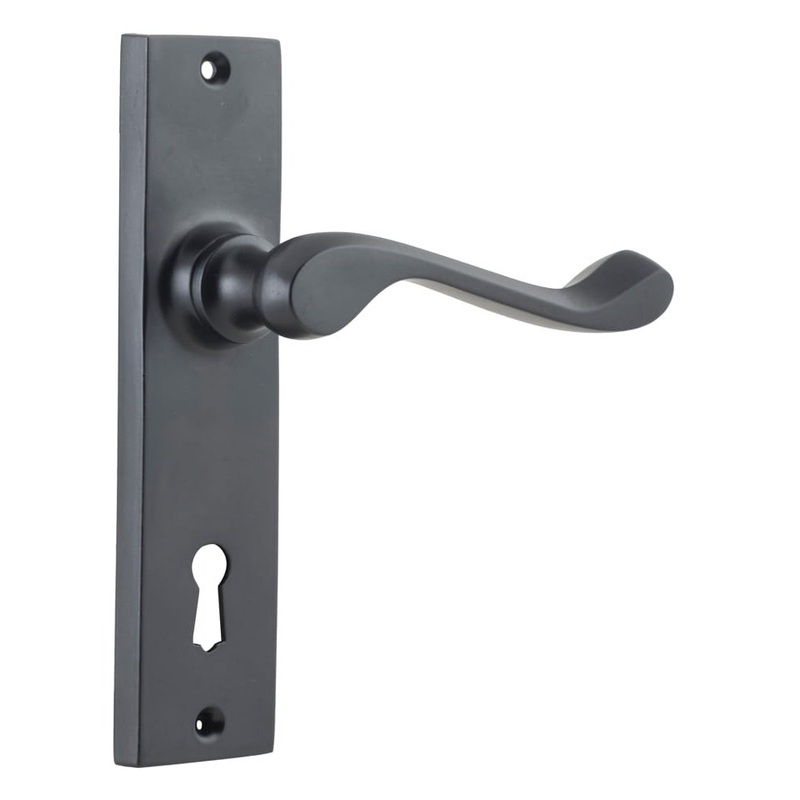 Door Lever Fremantle Lock Pair Matt Black