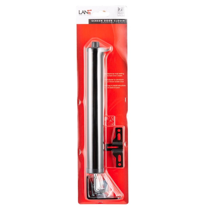 Lane Pnuematic Door Closer Black