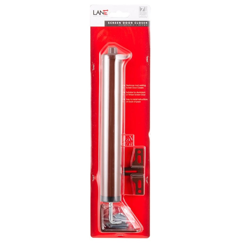 Lane Pnuematic Door Closer Brown