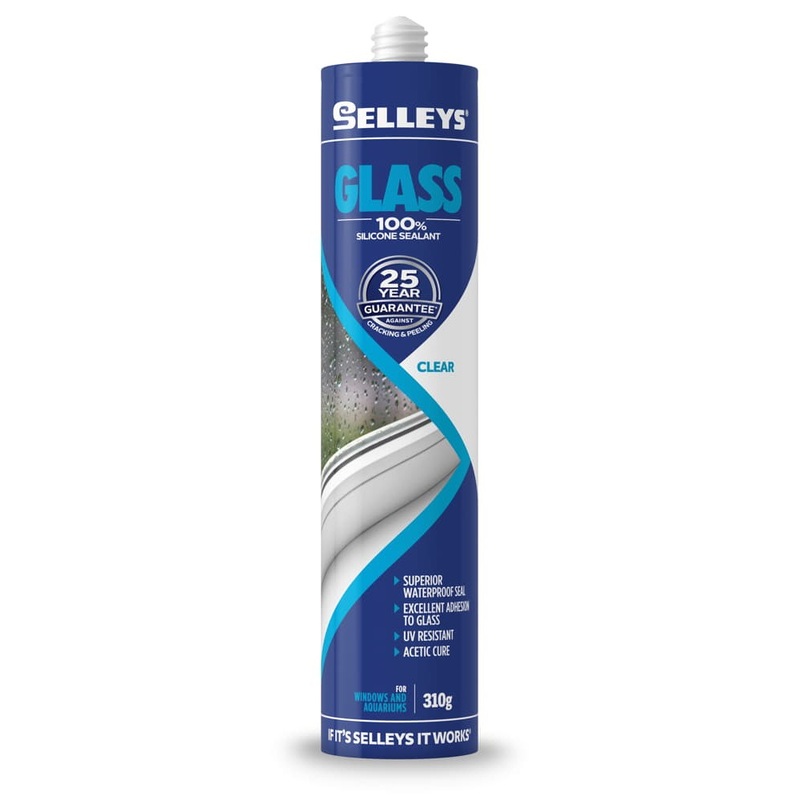 Glass Silicone Sealant Clear 310g Selleys