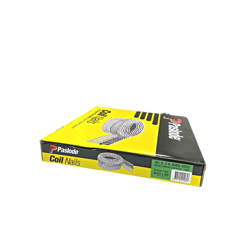 Coil Nail 45×2.5mm Ring HDG Bx1800