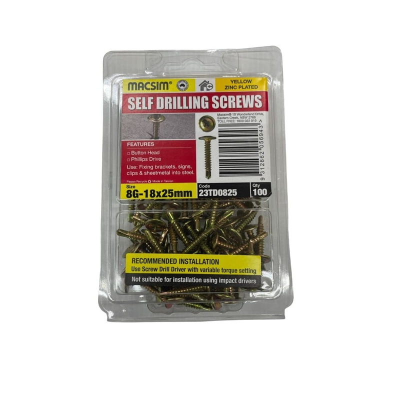Metal 8gx25 G/Pass Button Pk100