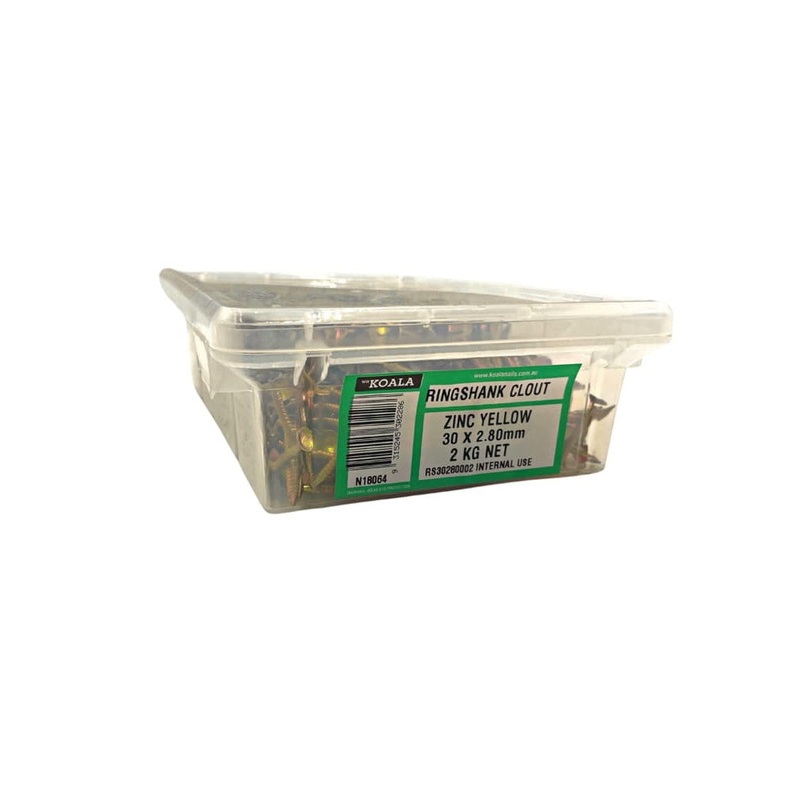 Nails P/Board LH RS Zinc 30×2.8mm 500g