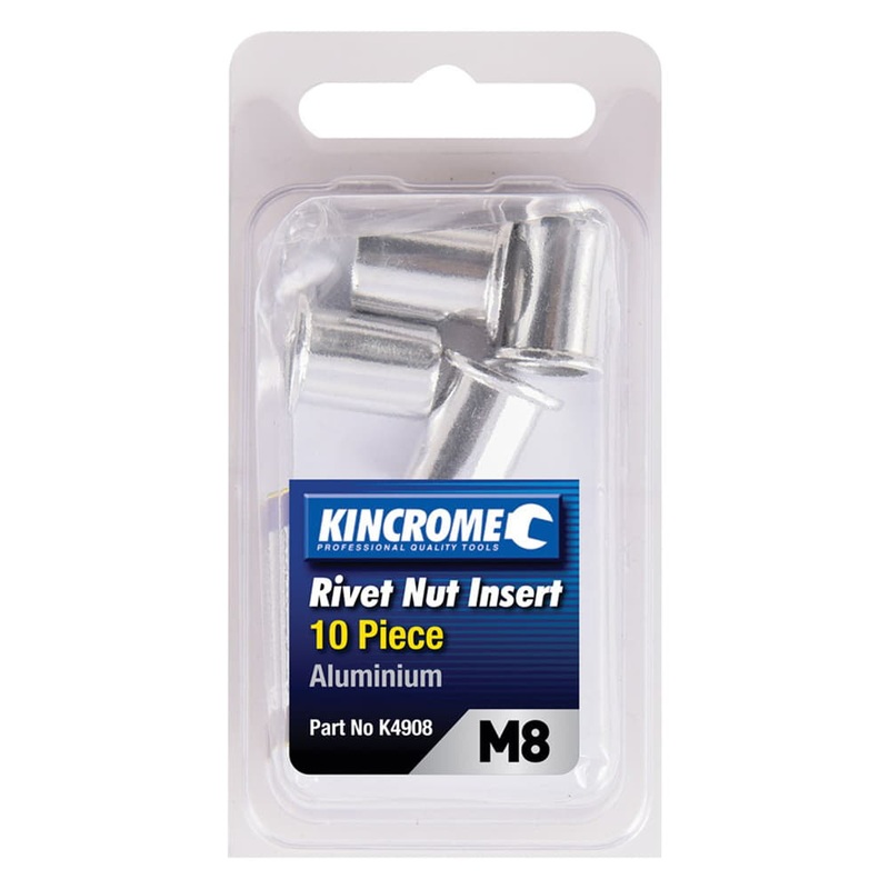 Rivet Nut M8 Pk10 Alum