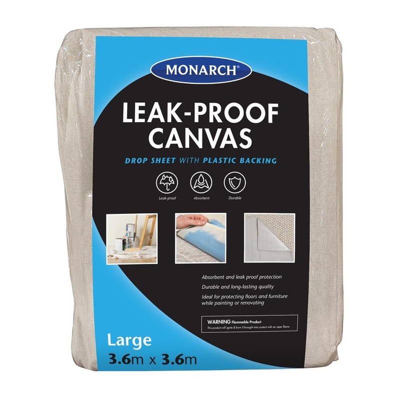 Leak Proof Canvas Drop Sheet 12’x12′ Monarch