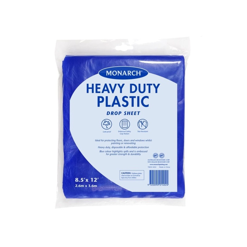 Plastic Drop Sheet Heavy Duty 2.6m x 3.6m Medium