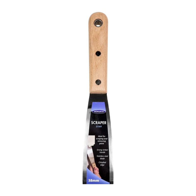 Scraper Stiff 38mm Wooden Handle