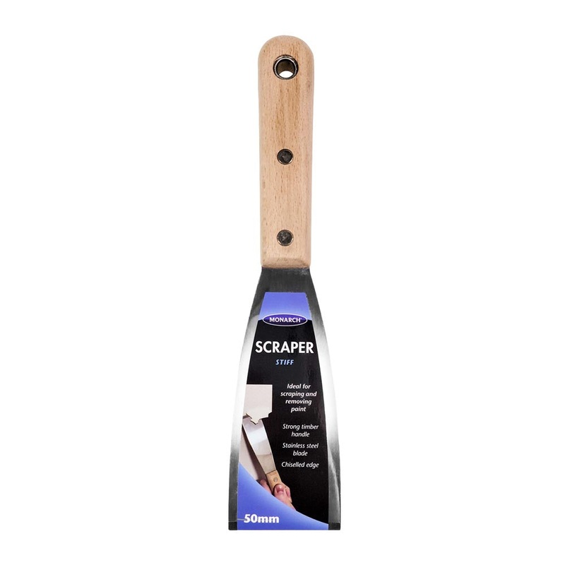 Scraper Stiff 50mm Wooden Handle