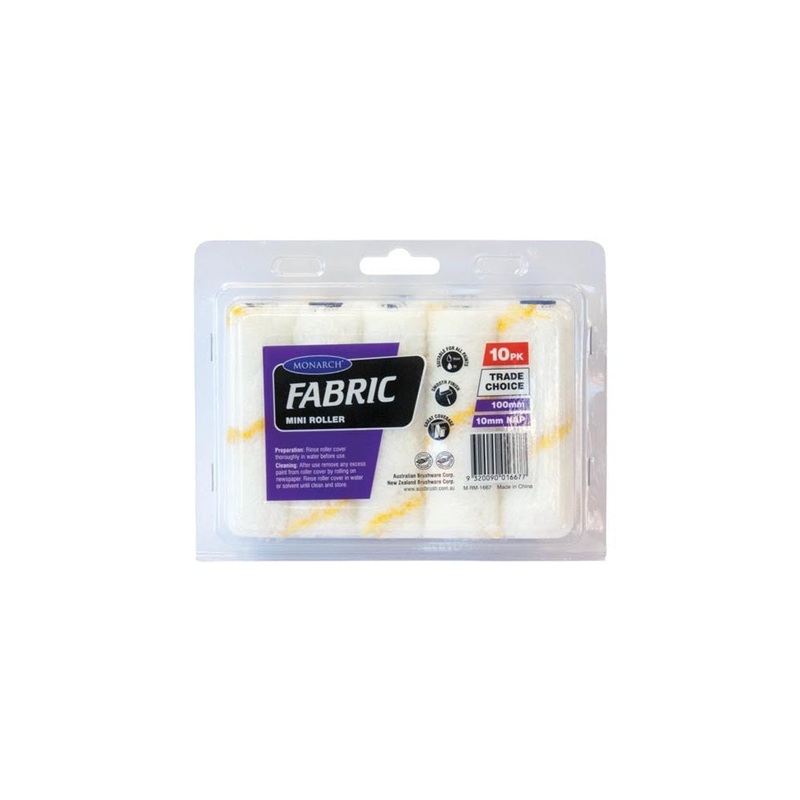 Mini Roller Fabric 100mmx10mm (10pk) Monarch