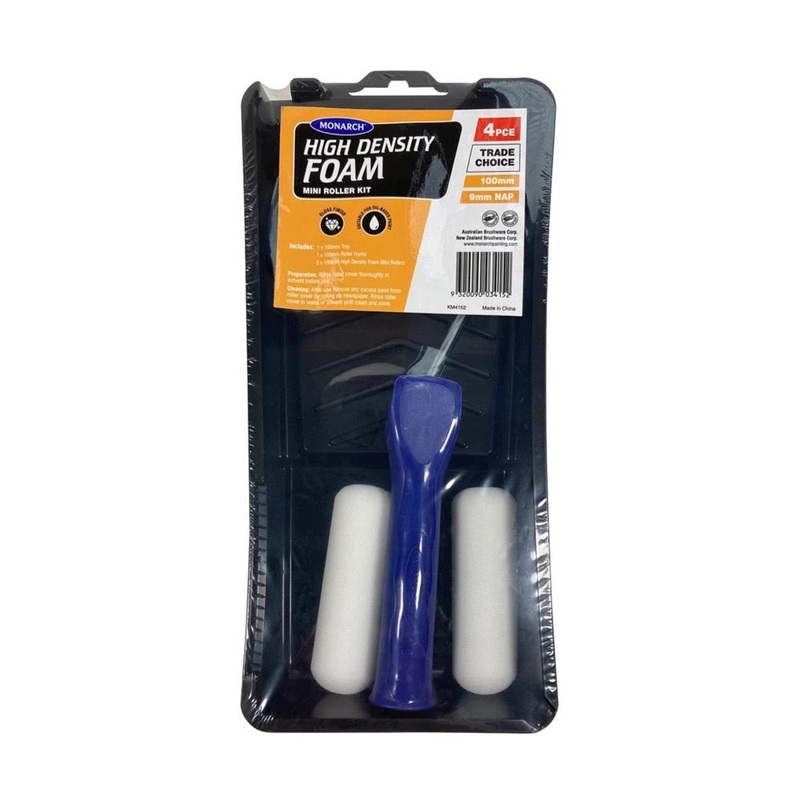 Mini Roller Kit 100mm x 9mm Foam Monarch