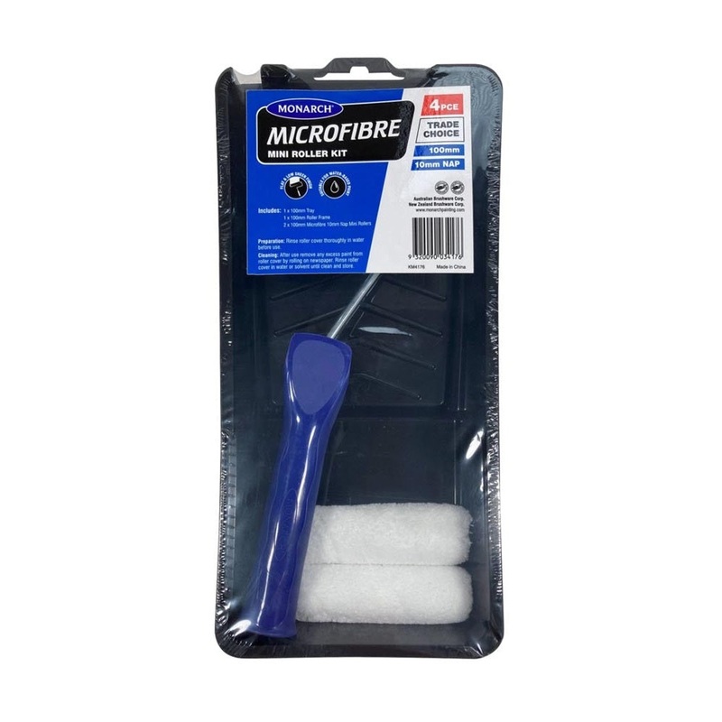 Mini Roller Kit 100mmx10mm Microfibre Monarch