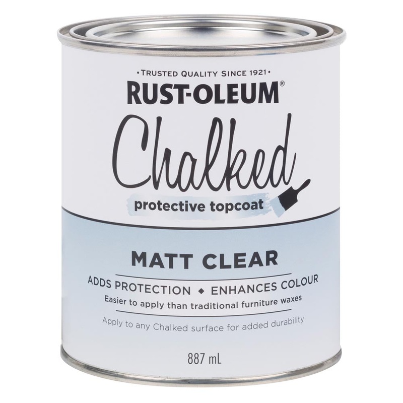 Rust-Oleum Chalked Paint Topcoat Clear 887ml