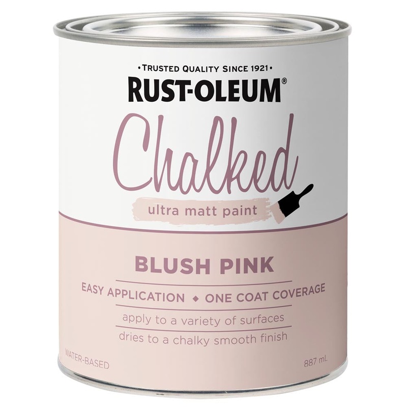 Rust-Oleum Chalked Ultra Matt Paint Blush Pink 887ml