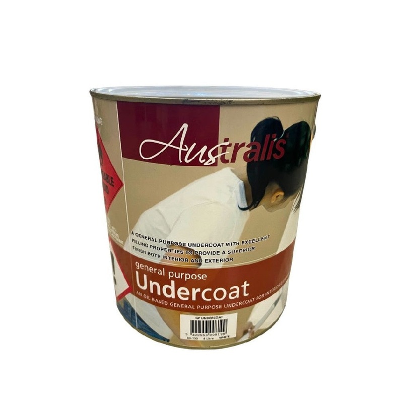 Undercoat General Purpose White 4ltr Australis