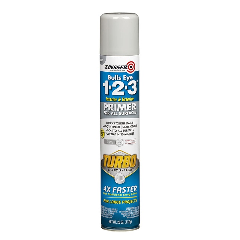 Zinsser Bulls Eye 123 Grey Primer Spray 737g