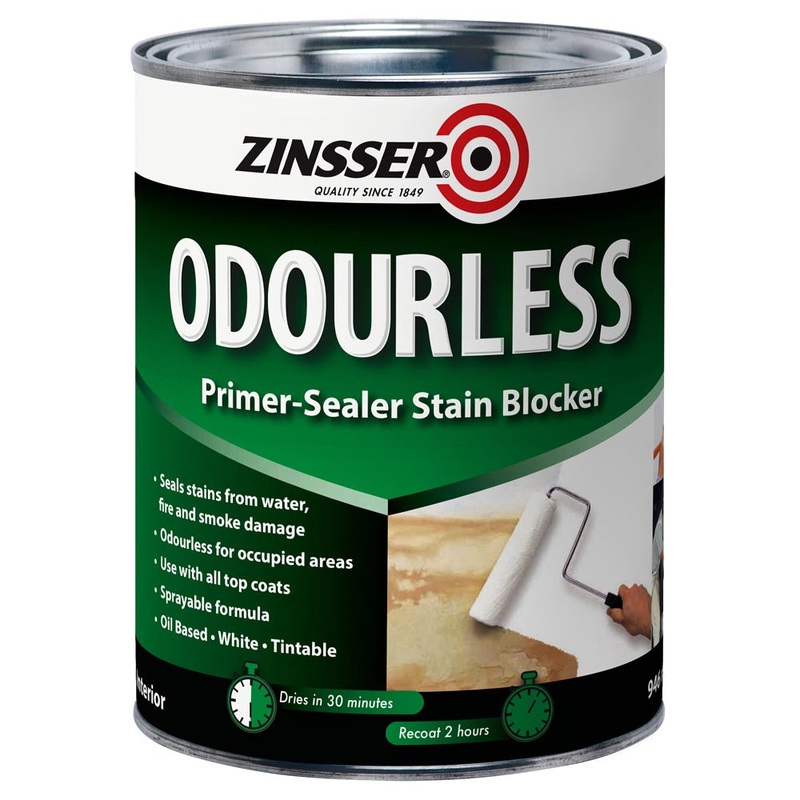 Zinsser Odourless Oil Based Stain Blocker 1ltr