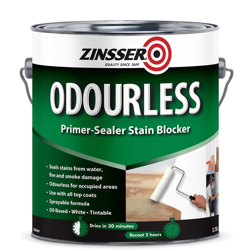 Zinsser Odourless Oil Based Stain Blocker 3.78ltr