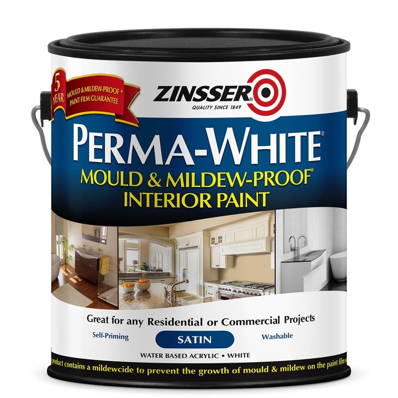 Zinsser Perma White Mould & Mildew Satin 3.78ltr