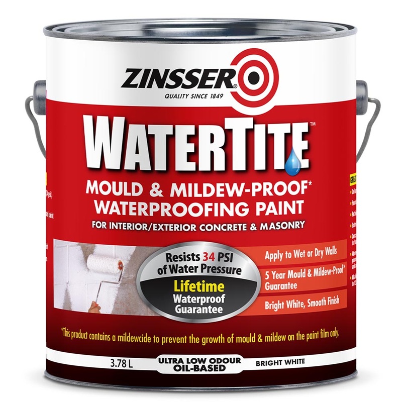 Zinsser Watertite Mould & Mildew Waterproofing Paint 3.78ltr