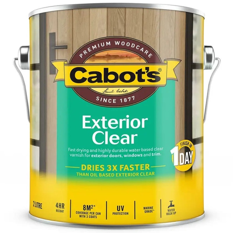 Cabot’s Exterior Clear Water Based Gloss 2L