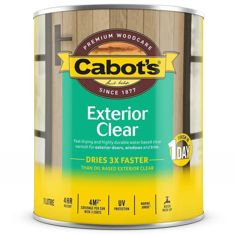 Cabot’s Exterior Clear Water Based Matt 1L