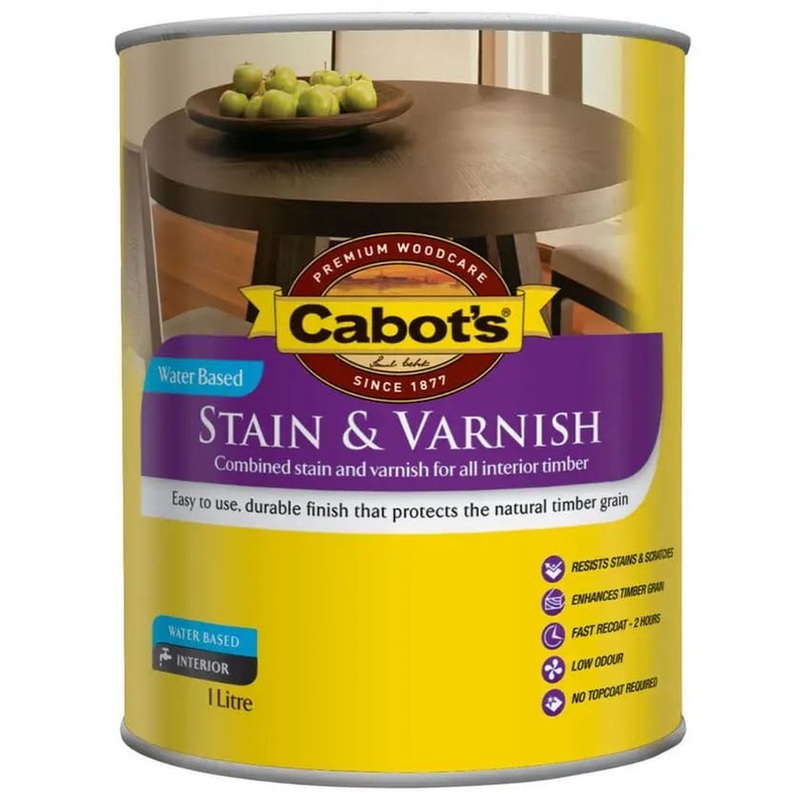 Cabot’s Stain & Varnish Water Based Cedar Gloss 1L