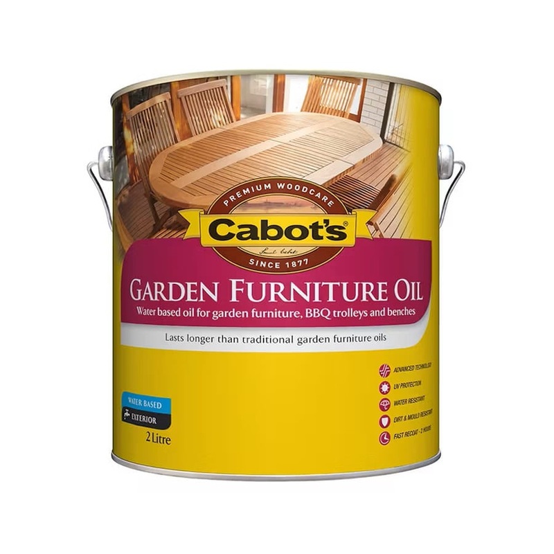 Cabot’s Water Based Garden Furniture Oil New Natural 2L