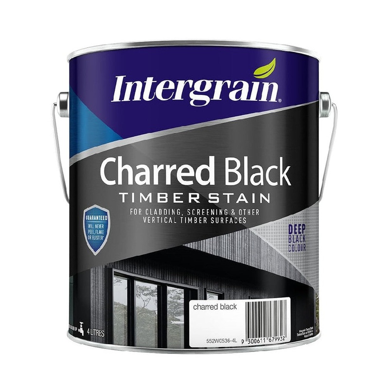 Intergrain Charred Black Timber Stain 4L