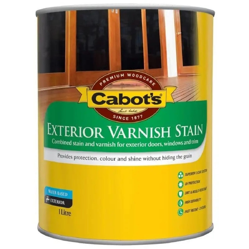 Cabot’s Ext Varnish Stain Teak 1L