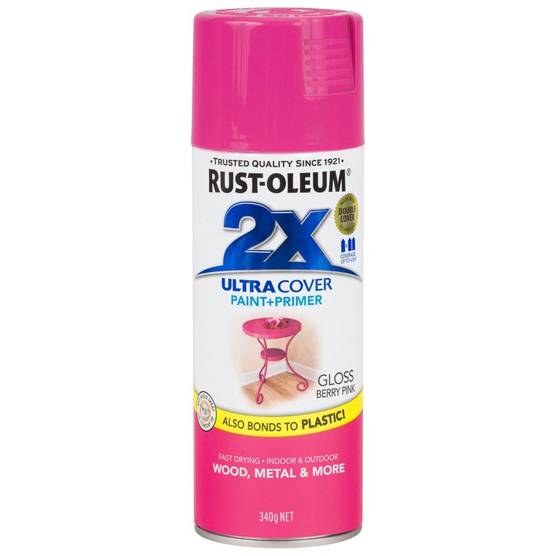 Rust-Oleum 2X Ultra Cover Spray Paint Berry Pink Gloss