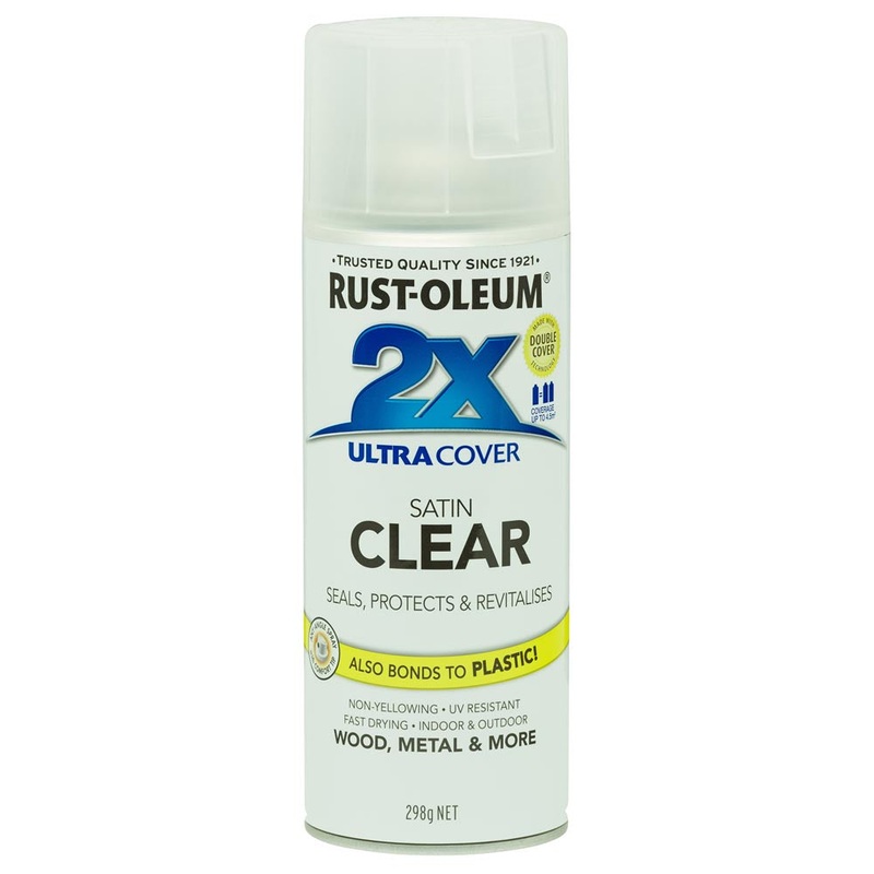 Rust-Oleum 2X Ultra Cover Spray Paint Clear Satin 340g