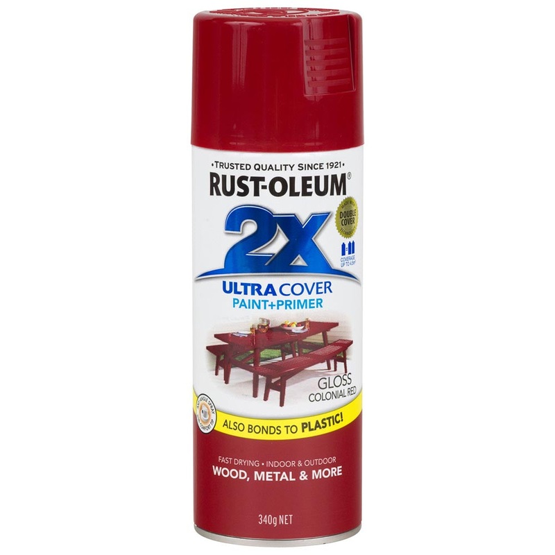 Rust-Oleum 2X Ultra Cover Spray Paint Colonial Red Gloss