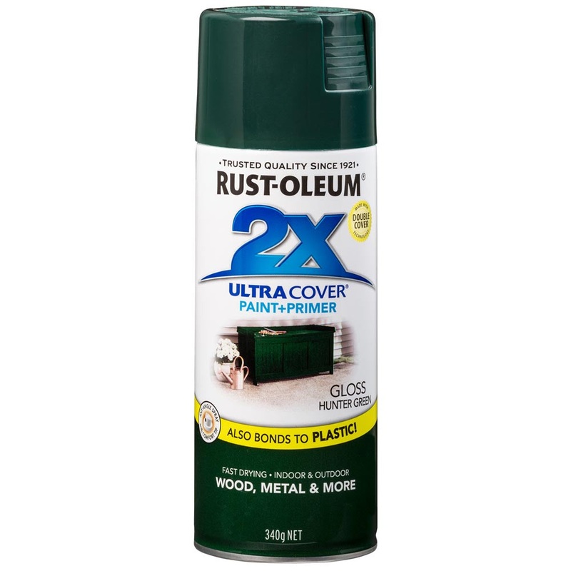 Rust-Oleum 2X Ultra Cover Spray Paint Hunter Green Gloss 340g