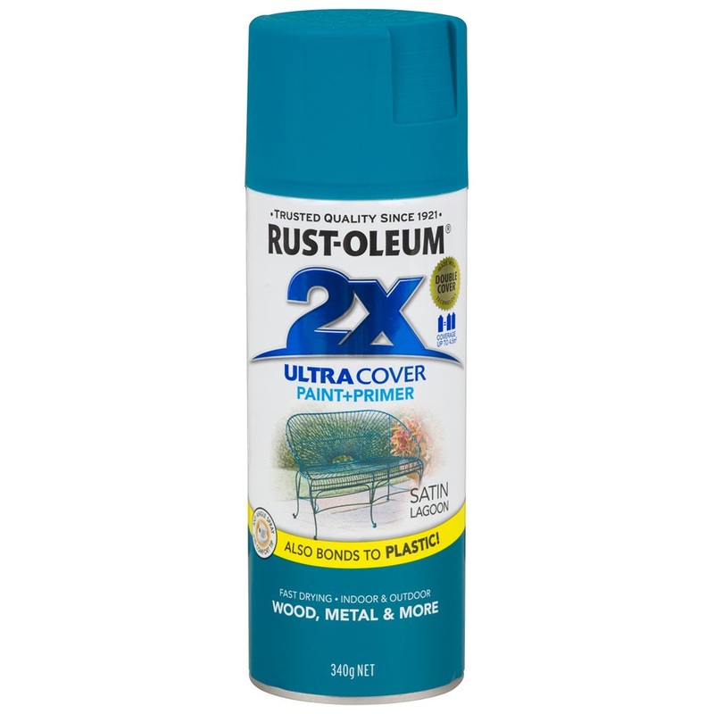 Rust-Oleum 2X Ultra Cover Spray Paint Lagoon Satin 340g
