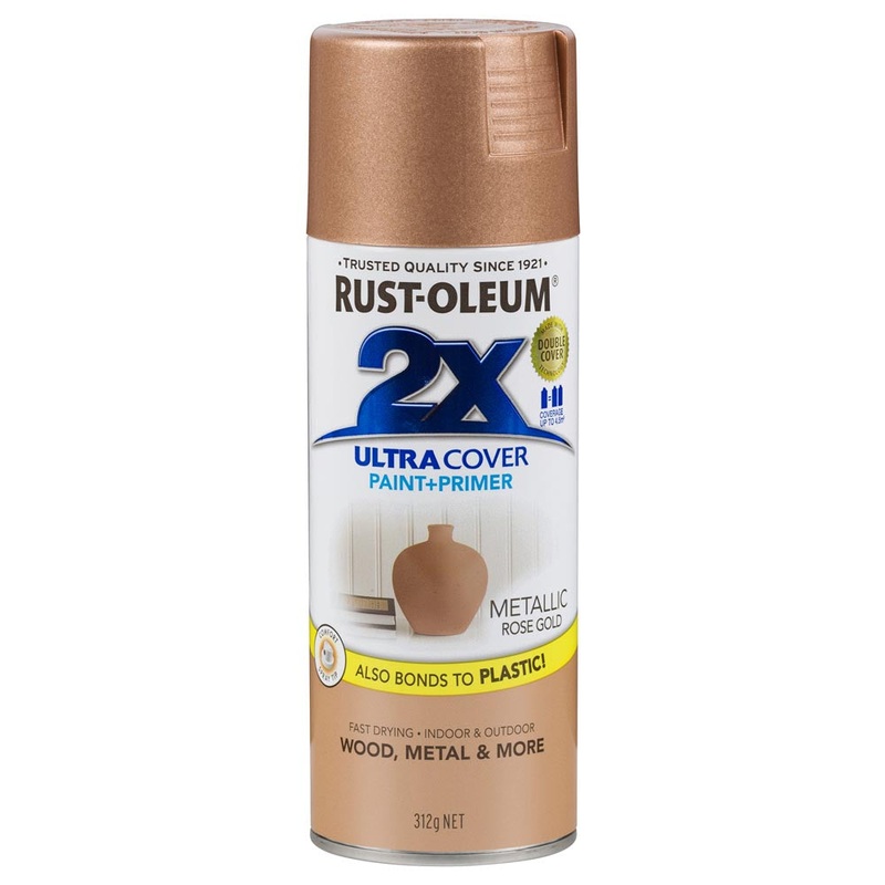 Rust-Oleum 2X Ultra Cover Spray Paint Metalic Rose Gold Metallic