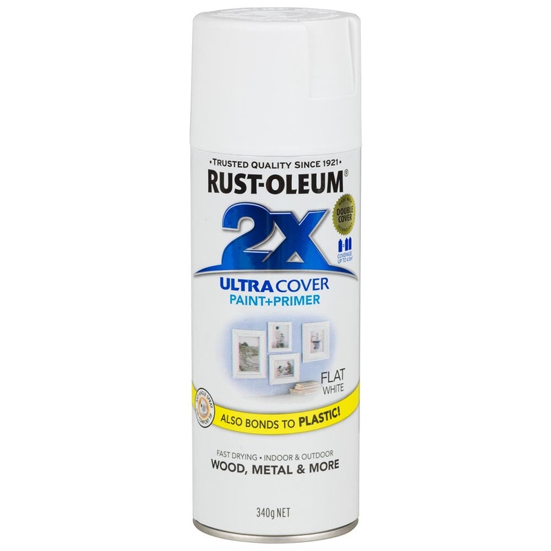 Rust-Oleum 2X Ultra Cover Spray Paint White Flat