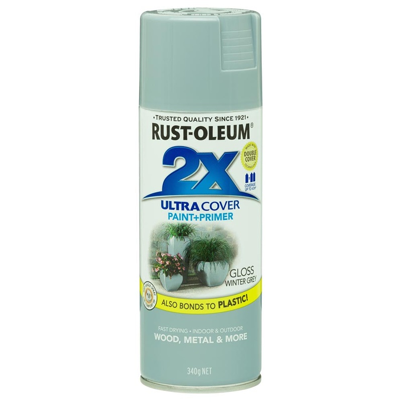 Rust-Oleum 2X Ultra Cover Spray Paint Winter Grey Gloss